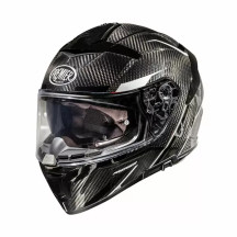 Casco Devil Carbon ST8 — Talla M, Negro brillo